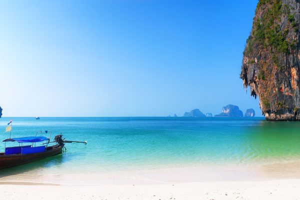 Una spiaggia delle isole di Trang, nel mare delle Andamane