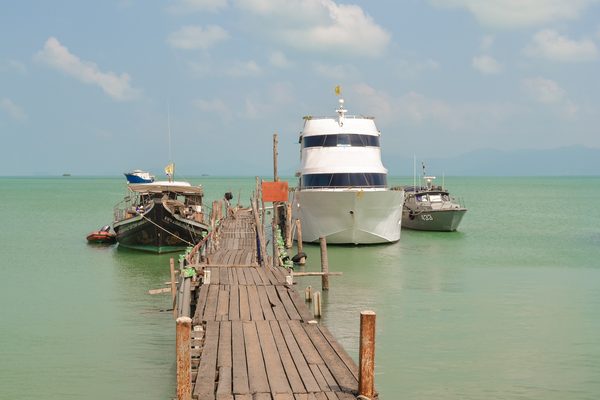 Il molo del Fisherman's Village di Bophut, a Koh Samui