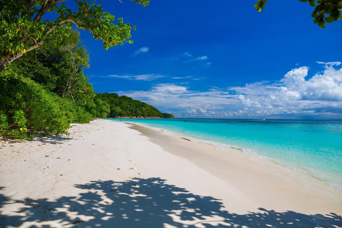 Una spiaggia bianca dell'arcipelago delle Similan