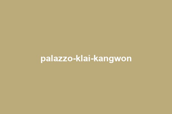 Segnaposto: gli edifici bianchi del palazzo di Klai Kangwon sul mare